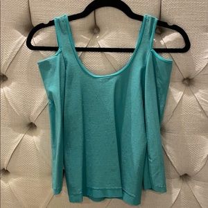 Stretchy open shoulder crop top from BEBE